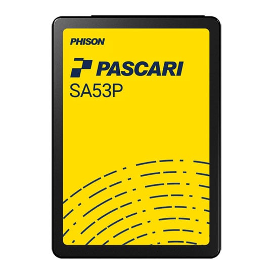 Phison PASCARI 480GB Phison Pascari SA53P SATA SSD, 2.5", SATA III (6GB/s), 530MB/s Read, 500MB/s Write, 98k / 28k IOPS