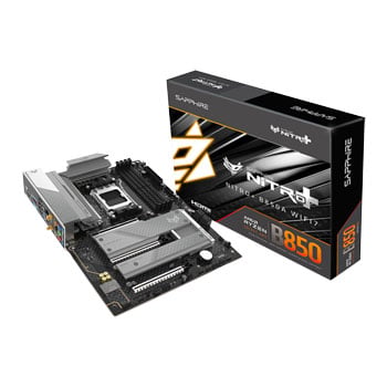 Sapphire NITRO+ B850A WIFI 7, AMD B850, AM5, DDR5, PCIe 5.0, 3x M.2, 2.5GbE, USB 3.2 Gen2, ATX
