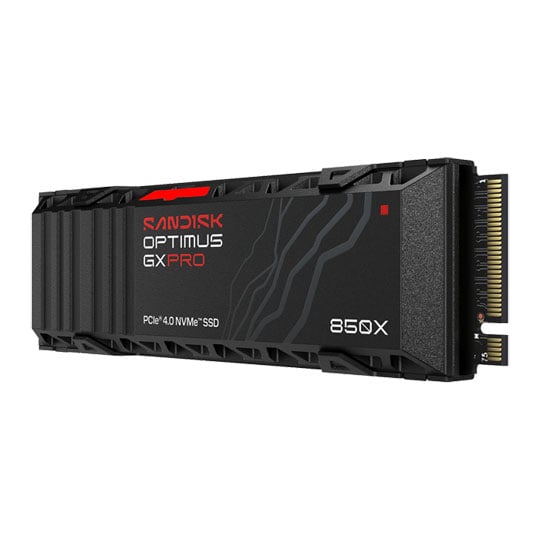 SanDisk 2TB SANDISK OPTIMUS GX PRO 850X SSD, Heatsink, M.2 (2280), PCIe 4.0 (x4) NVMe, 7300MB/s, 6600MB/s, 1.2M IOPS