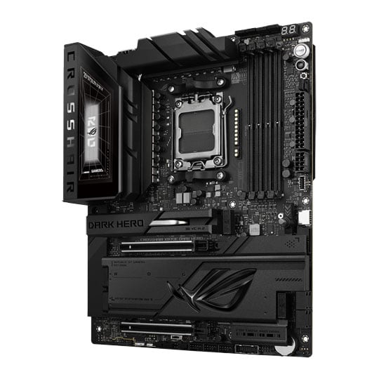 ASUS ROG CROSSHAIR X870E DARK HERO, AMD X870E, AM5, DDR5, PCIe 5.0, 5x M.2, 2.5G / 10GbE, WiFi 7, USB 4.0, AMD EXPO, ATX