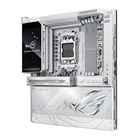ASUS ROG CROSSHAIR X870E GLACIAL, AMD X870E, AM5, DDR5, PCIe 5.0, 7x M.2, 10GbE, WiFi 7, USB 4.0, AMD EXPO, EATX