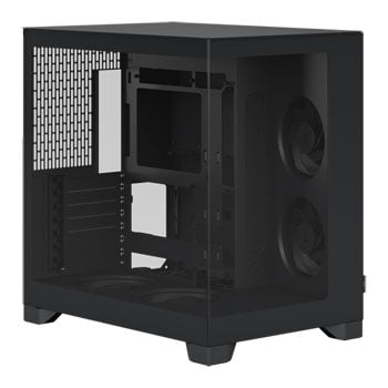 Fractal Design Fractal Pop 2 Vision Black Chassis, Black, Dual Chamber, Mid Tower, 4 x 120mm Fans, USB-A / USB-C / 3.5mm, EATX