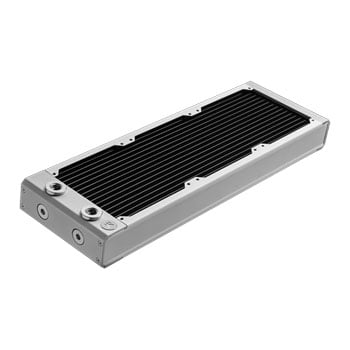 EK 360mm EK-Quantum Surface P360M Custom Cooling Radiator, White, 44mm Thickness, 3x 120mm Fan Mounts, Copper, G1/4"