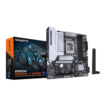 Gigabyte B860M GAMING X WIFI6E, Intel B860, LGA1851, DDR5, PCIe 5.0, 2x M.2, 2.5GbE, Wi-Fi 6E, USB 4.0, mATX