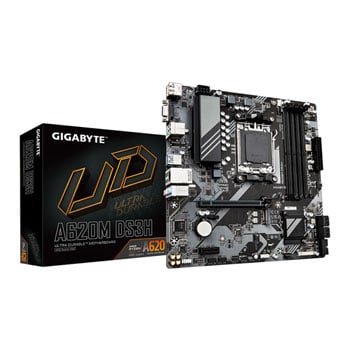 Gigabyte A620M DS3H, AMD A620, AM5, DDR5, PCIe 4.0, 1x M.2, GbE, USB 3.2 Gen1, AMD EXPO, mATX
