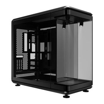 Cooler Master MasterFrame 360 Panorama Chassis, Black, Mid Tower, USB-C / USB-A, 3.5mm, Back-Connect, ATX / mATX / mITX