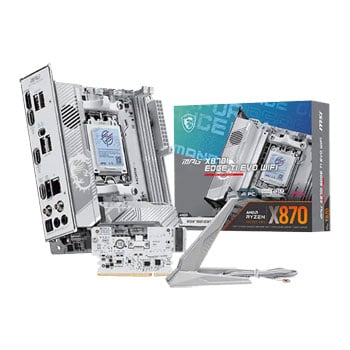 MSI MPG X870I EDGE TI EVO WIFI, AMD X870, AM5, DDR5, PCIe 5.0, 3x M.2, 5G/WiFi7, USB4, AMD EXPO, mITX