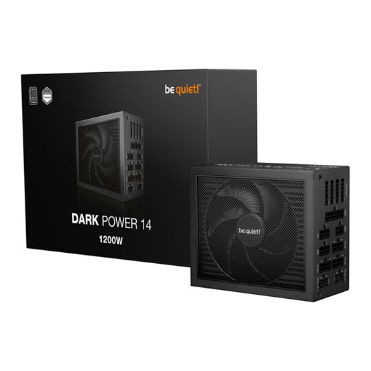 be quiet! Refurbished 1200W be quiet! Dark Power 14, Fully Modular, PCIE 5.1, 80PLUS Titanium, Quad Rail, 100A, 135mm Fan, ATX 3.1