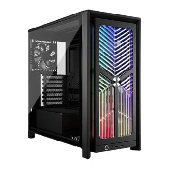 Corsair FRAME 4000X RS Chassis, Black, Mid Tower, 4 x RS120 Fans, USB-C / 3.5mm, E-ATX / ATX / mATX / mITX