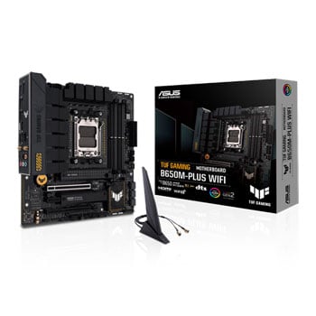 ASUS Refurbished ASUS TUF GAMING B650M-PLUS WIFI, AMD B650, AM5, DDR5, PCIe 4.0, 2xM.2, 2.5GbE/WiFi 6, AMD EXPO™, MicroATX