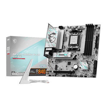 MSI Refurbished MSI B840M GAMING PLUS WiFi, AMD B840, AM5, DDR5, PCIe 4.0, 2x M.2, 2.5GbE, Wi-Fi 6E, USB 3.2 Gen2, AMD EXPO