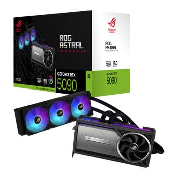 ASUS ROG ASTRAL LC NVIDIA GeForce RTX 5090 32GB GDDR7 Ray-Tracing Graphics Card, DLSS 4, 21760 Core, 2437 MHz Boost