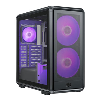 Cooler Master MasterFrame 600 Mesh Chassis, Black, Mid Tower, 3 x ARGB Fans, USB 3.2 , mITX/ mDTX / mATX / ATX / E-ATX