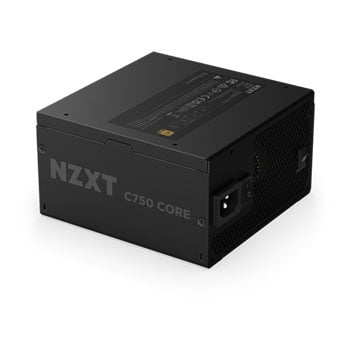 NZXT Refurbished 750W NZXT C750 Gold Core PSU, Black, Fully Modular, PCIe 5.1 80PLUS Gold, Single Rail, 62.5A, 135mm FDB Fan