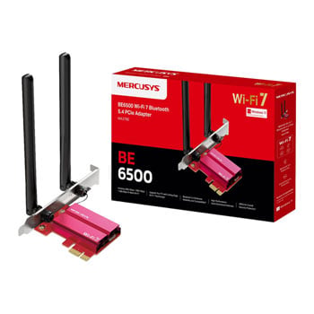 Mercusys Refurbished Mercusys MA37BE Wi-Fi 7 Wireless PCIe, Tri-Band, 2.4GHz / 5GHz / 6GHz (688 + 2882 + 2882Mbps) 4K-QAM, BT 5.4