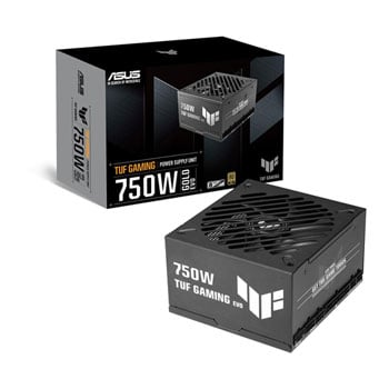 ASUS 750W ASUS TUF Gaming Gold EVO PSU, Black, Fully Modular, 80 PLUS Gold, Single Rail, 62.5A, 135mm DBB Fan, ATX 3.1
