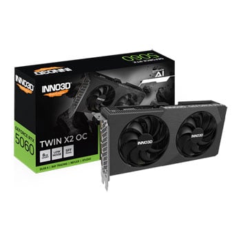 Innovision 3D INNO3D NVIDIA GeForce RTX 5060 X2 OC V2 8GB GDDR7 Ray-Tracing Graphics Card, DLSS 4, 3840 Core, 2527 MHz Boost