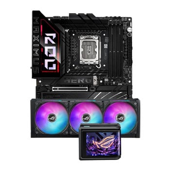 ASUS ROG MAXIMUS Z890 HERO Motherboard with ASUS ROG Ryuo IV SLC 360 ARGB AIO Intel / AMD CPU Water Cooler Bundle