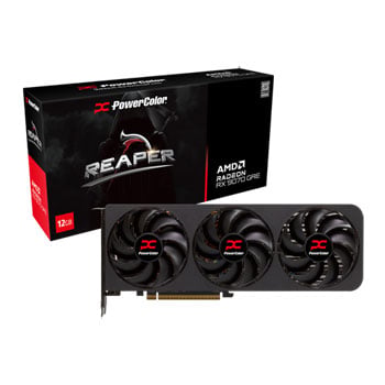 PowerColor Radeon RX 9070 GRE REAPER 12GB GDDR6 Graphics Card, RDNA4, 3072 Streams, 2790 MHz Boost