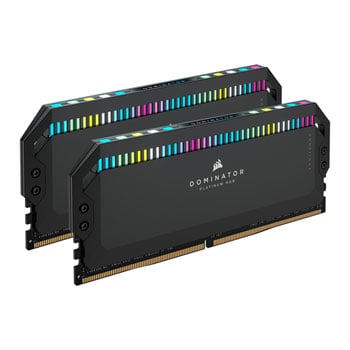 Corsair Refurbished 64GB (2x32GB) CORSAIR DDR5 DOMINATOR Platinum RGB Black, PC5-44800 5600, Unbuffered, CAS 40, XMP 3.0, 1.25V