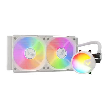 Valkyrie A240 AIO Hydro CPU Cooler, White, ARGB, 2 x 120mm A12 ARGB fans, 4-Pin + 3-Pin, Intel / AMD