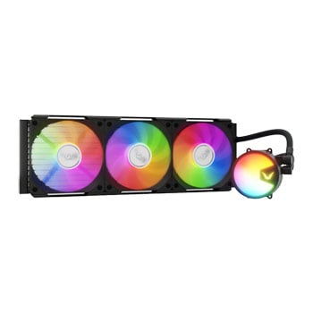 Valkyrie A360 AIO Hydro CPU Cooler, Black, ARGB, 3 x 120mm A12 ARGB fans, 4-Pin + 3-Pin, Intel / AMD