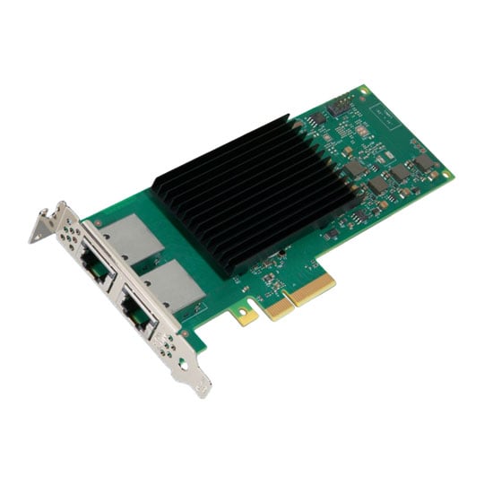 Intel Dual Port Intel E610-XT2 Network Card, PCIe 4.0, Virtualization, Port Partitioning, SR-IOV, VMDq, 10G / 5G / 2.5G / 1G