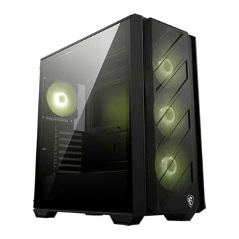 MSI MAG Forge 330R Airflow Chassis, Black, Mid Tower, 4 x 120mm ARGB Fans, USB 3.2 / 3.5mm, ATX / mATX / mITX