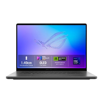 ASUS 16" ASUS ROG Zephyrus G16, OLED, WQXGA, Intel Core Ultra 9 386H, 32GB LPDDR5X, 1TB SSD, 12GB GeForce RTX 5070 Ti, TB4