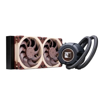 Noctua NL-LC1-24 240mm AIO Hydro CPU Cooler, Black / Brown, 2 x NF-A12x25 G2, NL-PNA1 Pump, Intel / AMD