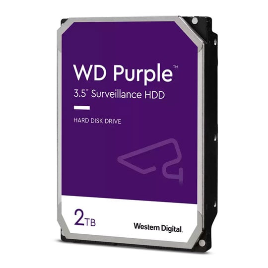 WD Refurbished 2TB WD Purple WD23PURZ, 3.5" AV Surveillance HDD, SATA III - 6Gb/s, 7200rpm, 64MB Cache, OEM