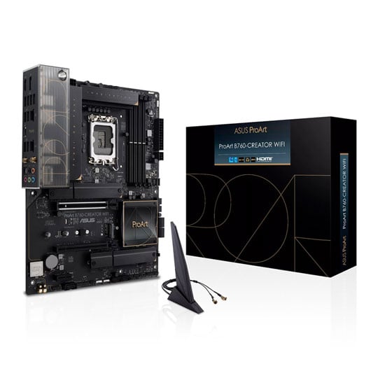ASUS PROART B760-CREATOR WIFI, Intel B860, S 1700, DDR5, PCIe 5.0, 3x M.2, 2.5GbE, WiFi 6, USB 3.2 Gen2, ATX