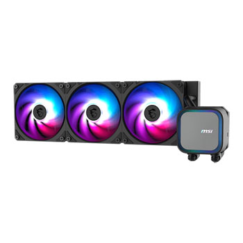 MSI Refurbished MSI MAG CORELIQUID A13 360 AIO, 360mm, 3 x 120mm RGB Fans, Copper Baseplate, Aluminium Radiator, Intel/AMD