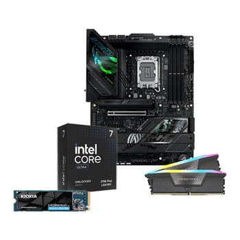 ASUS Intel Core Ultra 7 270K PLUS CPU ROG STRIX Z890-F WIFI, 16GB CORSAIR Vengeance RGB DDR5, 1TB Gen 5 Kioxia SSD