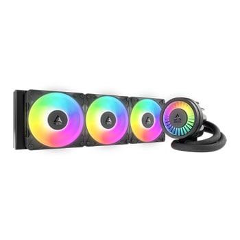Arctic Refurbished Arctic Liquid Freezer III Pro ARGB 360 AIO Hydro CPU Cooler Black, 3x120mm P12 Pro 60mm VRM Fan, Copper, Alu