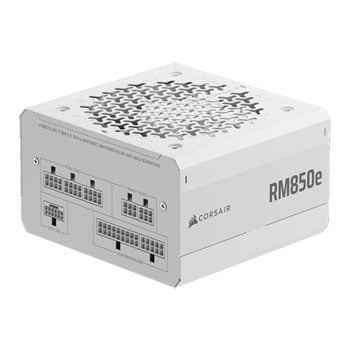 Corsair Refurbished 850W CORSAIR RMe Series RM850e, White, Modular, Cybenetics Gold, PCIe 5.1 Single Rail, 70.8A, ATX 3.1 PSU