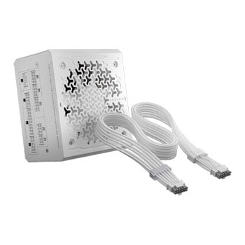 Corsair 1000W CORSAIR RM1000e ThermalProtect PSU, White, Fully Modular, Cybenetics Platinum, Single Rail, 83.3A, ATX 3.1