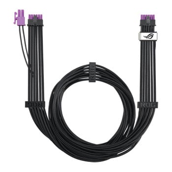 ASUS ROG Equalizer 12V-2x6 Power Cable, Black, 600W, ATX 3.1 / PCIe 5.1, 17A, Dual-Tone Connector