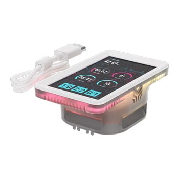 Corsair iCUE LINK 5" LCD Screen Module, White, For iCUE LINK TITAN AIO CPU Coolers, 5" IPS LCD Screen, DisplayPort