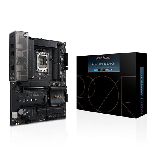 ASUS Refurbished ASUS ProArt B760 Creator, Intel B760, S 1700, DDR5, SATA3, PCIe 5.0, 3x M.2, 2.5GbE, USB 3.2 Gen2x2, ATX
