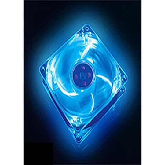 Akasa 80mm AKASA AK-170CB-4BLS Clear Crystal Blue LED Case Fan